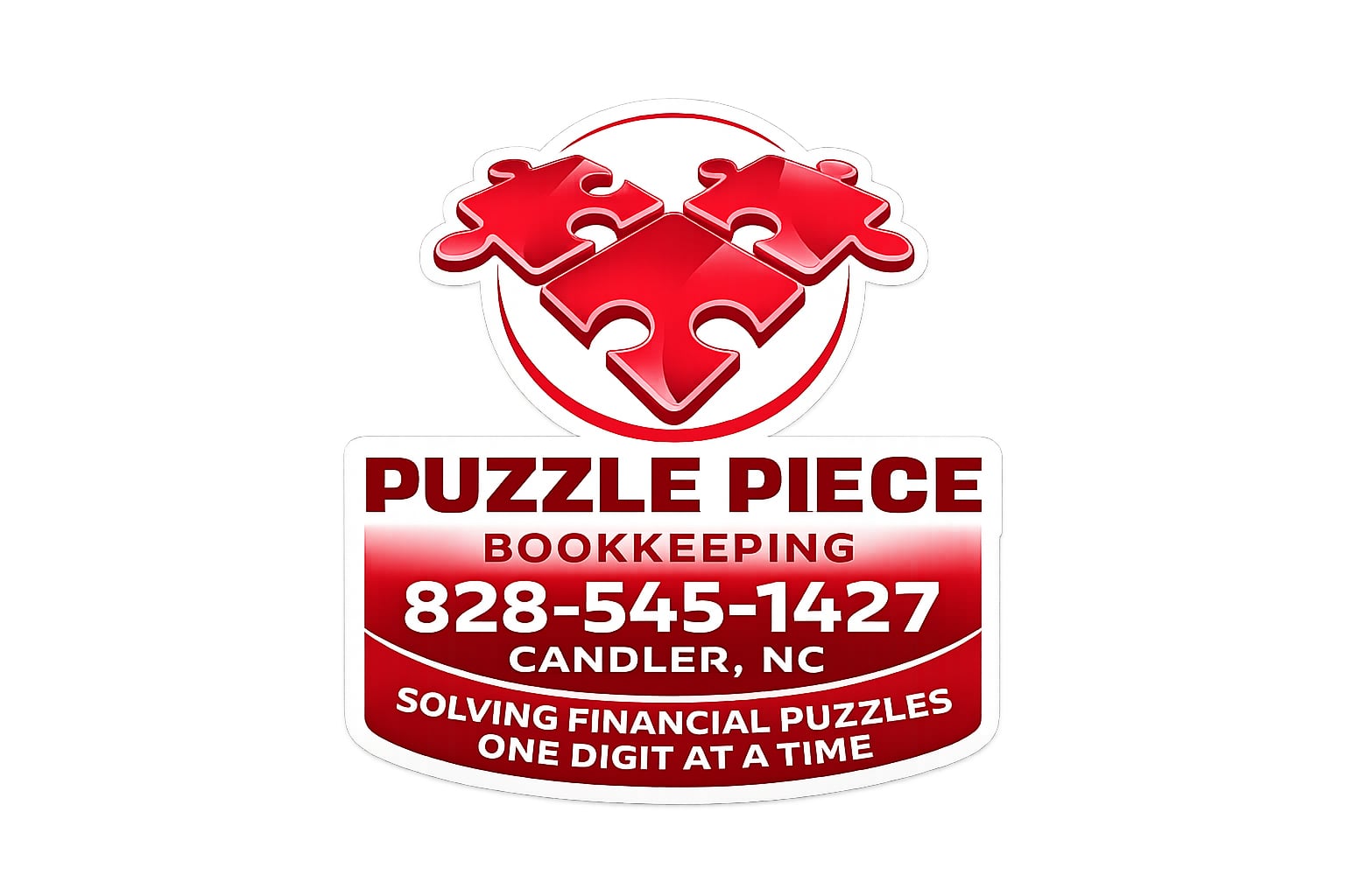 Puzzle Piece Bookkeeping, 828-545-1427, Candler, North Carolina — Solving financial puzzles one digit at a time